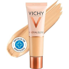 Vichy MinéralBlend Увлажняющая ультралегкая жидкость для макияжа с натуральным гиалуроном, вулканической водой и минеральными пигментами, эффект