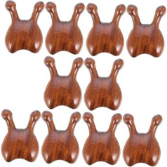 minkissy Сандаловое дерево Массажная Расческа Массажер Рождественские Подарки Инструмент Нос Акупунктура Скребок Лицо Скребок Скальп Массаж