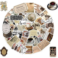 Набор из 100 винтажных эстетичных наклеек, набор наклеек для скрапбукинга, аксессуары для скрапбукинга, аксессуары для электронного журнал