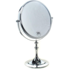 TUKA стоячее зеркало с 10-кратным увеличением, 8-дюймовое косметическое зеркало с возможностью поворота на 360°. Хромированное зеркало для маки