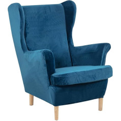 Wingback Chair Cover Чехол для кресла Wingback Chair Cover Чехлы для кресел Armchair Throws Wingchair Protective Covers Tibetan Blue