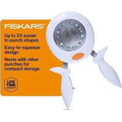Fiskars 1-Piece 2-inch Squeeze Punch X-Large-Seal of Approval