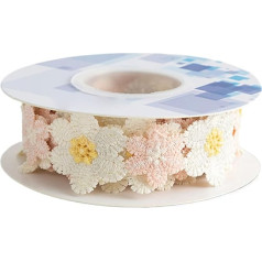 Цветочные кружева, лента подсолнуха, цветочные украшения ткани ремесла вышивка творческий декор элегантный акцент для искусства проекты 