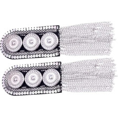 LOLIPPYY Пакет из 2 плечевых клапанов с кисточками Отделка Большой Украшения Аксессуары Плечевые клапаны Мужчины Брошь бахрома погон кисточко