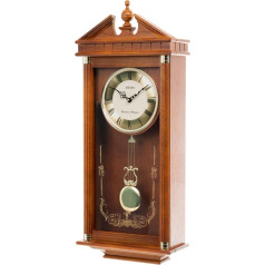 Настенные часы Seiko QXH107B Westminster/Whittington Dual Chime с маятником, коричневые, 76 x 36,5 x 14 см