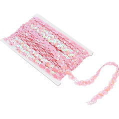 карта поиска 10M 1.5cm розовый Sequin лента плоский Sequin лента для шитья ремесло костюм украшения