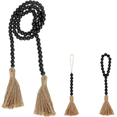 Zerodeko Деревянные бусины 3 упаковка Висячие украшения Деревянные бусины Струна Домашний декор Скандинавский стиль