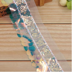 Ленты с блестками большие и маленькие блестки блестки блестки блестки ленты границы для DIY ремесла проекты украшения свадьбы (E)