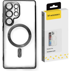 Чехол для Samsung Galaxy S24 FE с гальваническим покрытием Magsafe - черный