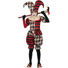 Костюм благородного шута Fiestas GUiRCA - Костюм злого клоуна в шляпе арлекина - Детский костюм на Хэллоуин для мальчиков