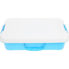 ifundom Портативный сенсорный мусорный бак, игровой лоток, пластиковый лоток для песка с крышкой, песочница с ручками, песочница, 15 x 10 дюймов, я