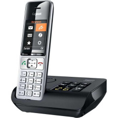 Gigaset Comfort 500A DECT, Gap Беспроводной телефон Аналоговая радионяня, громкая связь, совместимость со слуховыми аппаратами, гарнитура