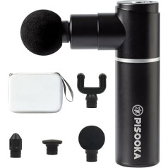 PISOOKA X Ультралегкий массажный пистолет, мини массажный пистолет, 0,35 кг, тихий ручной массажер, массажер для мышц, ударный массажный пистолет