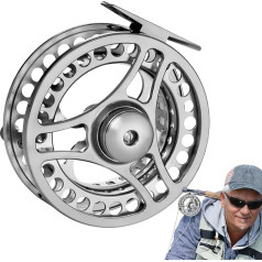 Angelrolle, Angelrollen für Wasserangeln | Leichte Angelrolle | Glatte Mehrzweck-Fliegenrolle für Angelrolle zum Fliegenfischen, tragbar, leicht und Wasser