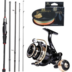 Портативный рыболовный стержень спиннинг рыбалка катушка и стержень набор 6 футов 7 футов бас рыбалка стержень и спиннинг рыбалка катушки 
