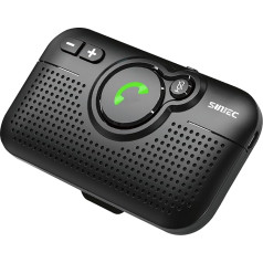 SUNITEC Hands-free комплект для автомобиля Bluetooth: Поддержка Siri Google Assistant Автоматическое включение Поддержка голосовых подсказок Автоматическое по