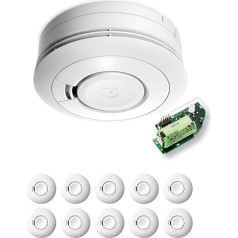 Ei Electronics Ei650RF 10-летний беспроводной дымовой пожарный извещатель, 1 шт.