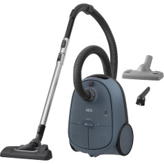 Пылесос AEG Clean 6000 AB61C2DB с мешком, высокая мощность всасывания, насадка для обивки, 50% переработанного пластика, идеально подходит для владель