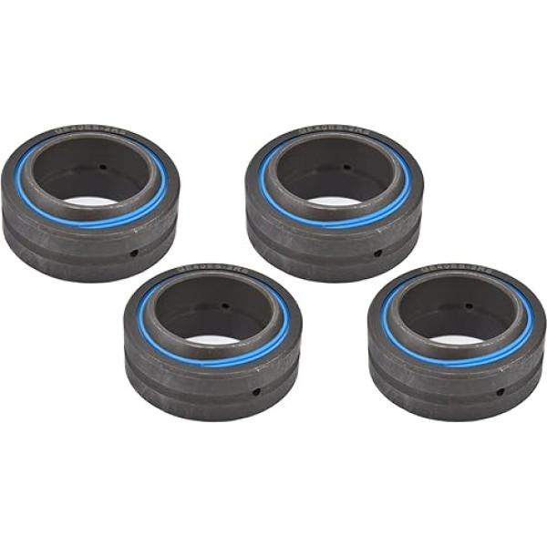 ViaGasaFamido 4PCS GE20ES-2RS, GE25ES-2RS, GE30ES-2RS, GE35ES-2RS, GE40ES-2RS Tiefe Gerillte Kugel, Kugelförmige Normallager für Gerätestahl Hoher Kohlenstoffstahl, Langes, Dünnes Design, Große Last