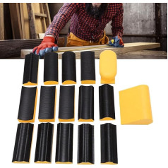 Набор шлифовальных блоков, 16 штук Гибкий шлифовальный блок Ручной шлифовальный блок на липучке Набор шлифовальных инструментов Самоклеящ
