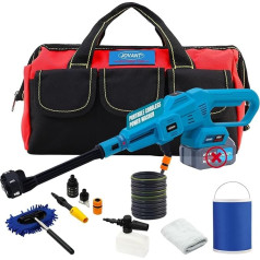 Аккумуляторная мойка высокого давления, портативный очиститель, высокое давление воды 750PSI, 3-скоростной, 6-в-1 форсунок ручной мойки давлени
