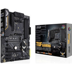 ASUS TUF Gaming B450-PLUS II AMD AM4 (Ryzen 5000, Ryzen ATX Gaming Motherboard (DDR4 4400 (O.C.), HDMI 2.0b, USB 3.2 Gen 2 Type-C, BIOS Flashback, 256 MB BIOS Flash ROM, AI Noise Cancelling Mic