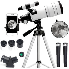 ACESOME Телескоп для взрослых и детей, астрономические телескопы для начинающих астрономов, апертура 70 мм, астрономические телескопы-рефракт