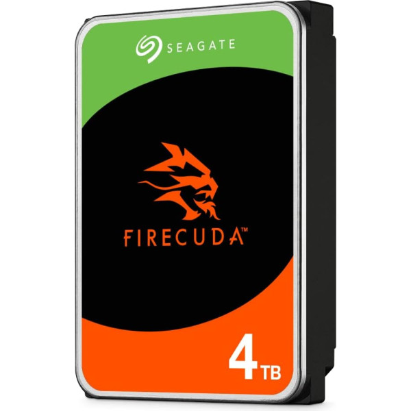 Внутренний жесткий диск Seagate FireCuda ST4000DXA05 4 ТБ HDD 3,5 дюйма 7200 об/мин CMR 256 МБ кэш SATA 6 ГБ/с серебристый вкл. 3 года службы спасения FFP