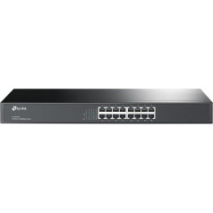 TP-Link TL-SF1016 16-портовый 10/100 Мбит/с Ethernet-коммутатор, монтаж в 19-дюймовую стойку, стальной корпус, пожизненная гарантия