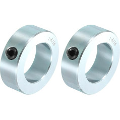 карта поиска 2 x Schraubenmanschetten mit Bohrung 3,8 см (1 5/16 Zoll) Bohrung Karbonstahl, Schaftmanschetten 5,4 см Außendurchmesser, 11/16 Zoll Breite, Schlossachsenmanschette für