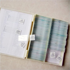 Микроскоп аксессуары 91 шт. микроскоп слайды стекло биологический микроскоп подготовленный образец для студента лаборатории образователь