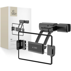 Tech-Protect Автомобильный держатель для смартфона-планшета на подголовник V2 - черный