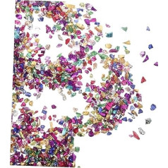 OFFIGAM 1tasche Nagelkunst Glitzernde Glasdekoration Unregelmäßige Glasfüllung Für Harz Für Kreatives Basteln Für Schmuckherstellung Und Nageldesign