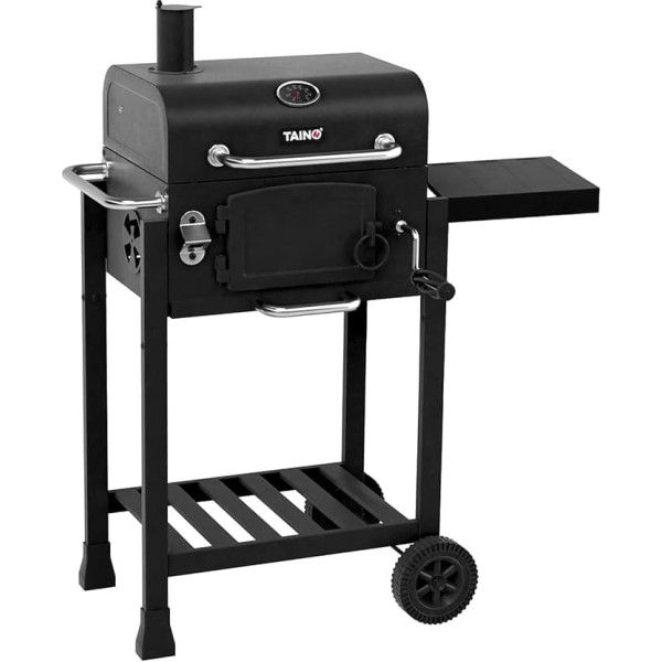 TAINO Hero Smoker Small BBQ Grill Trolley Charcoal Grill Fireplace Stand Grill Smoker Oven Grill Grate Grate