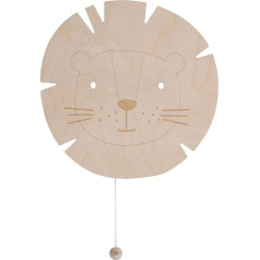 Baby's Only - Baby Wall Lamp - Lion - Wall Light for Baby Room - Night Lamp with Battery for Children's Room - FSC Quality Mark Wooden Lamp - 25,000 Burning Hours - Wall Lamp Can Be Painted