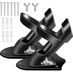 Кронштейны для флагштоков BONWIN, 1 дюймовый кронштейн для флагштока с фурнитурой для настенного крепления дома, 5 внутренних диаметров, два п