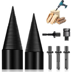 Сверло для раскалывания древесины 45 мм + 32 мм конус винта для раскалывания древесины, набор конусов для раскалывания древесины с 5 ручками д