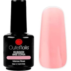 Каучуковая база 15 мл Cover Intense Rose - Cover Rose - Стойкий лак - Гелевые ногти - Выпускные ногти