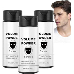 Texturpuder Für Männer, Natürliches Textur-Puder Für Männer, Langanhaltendes Styling-Pulver, Natürliche Inhaltsstoffe Starker Halt, Verleiht Sofort Textur Und Volumen für Männer (3Pc)