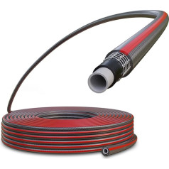 Poppstar PVC Garden Hose 25 m 12 mm ID 17 mm OD (1/2 Inch) 4-Ply Operating Pressure Max. 8 бар Гибкий садовый шланг для воды