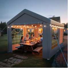 Палатка для вечеринок arvioo, превратите свой сад в зону для вечеринок, беседка 3 x 4 водонепроницаемая, устойчивая, зимостойкая, устойчивая к у