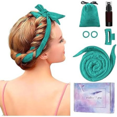 Ободок для завивки волос без нагрева, обновленный ободок для завивки волос без нагрева длиной 60 дюймов, мягкие бигуди для укладки локонов, 