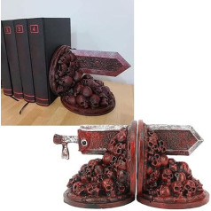 Masyrt Berserk Bookends, Vintage Resin Berserk Anime Bookends, Decorative, Furious Dragon Slayer Bookends, Unique Bookend Ornament for Desk Decoration