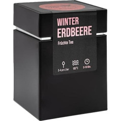 teeverliebt - Winter Edition Winter Strawberry Gift Box Fruit Tea 80 g | Loose Fruit Tea | Delicious Tea Mix Ideal as Gift