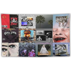 Qaiugi Коллаж Гобелен 3x5ft Стена Висит Баннер Флаг для Крытый Открытый Декор Идеально подходит для Прохладный Спальня Эстетический