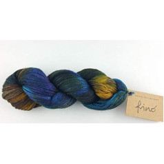 Manos Del Uruguay Silk Blend Fino 7292 Stellar, 100 г, Шерсть с шелком для вязания крючком, смесь мериноса с шелком, ручное окрашивание с градиентом цвета