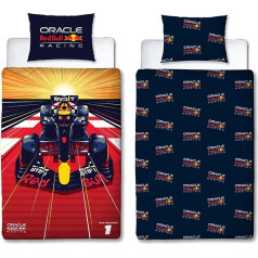 Персонаж Мир Оракул Red Bull Racing Официальная Скорость Обратимый Пододеяльник Комплект Односпальный 2-сторонний Комплект Постельного Белья Вк