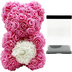 SECALIFE Розовая роза медведь женщины подарки на день святого Валентина, день матери, свадьба, юбилей, роза мишка, цветочный медведь, розовая ро