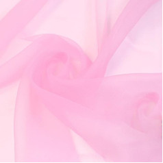 1,5 м x 1 м розовая тюлевая ткань, прозрачная ткань органза, полиэфирная ткань органза для одежды, украшения сценического костюма