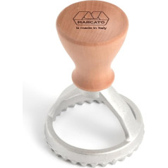 MARCATO Резак для равиоли и печенья, прибор для приготовления равиоли, резаки для печенья, цельное дерево и литой алюминий, сделано в Италии, кр